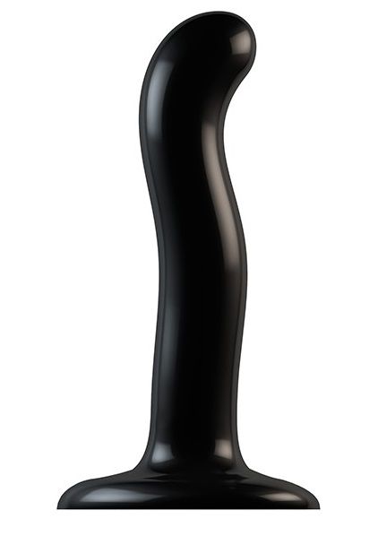 Черный фаллоимитатор-насадка Strap-On-Me P G spot Dildo size S - 16,4 см. - Strap-on-me - купить с доставкой в Тамбове