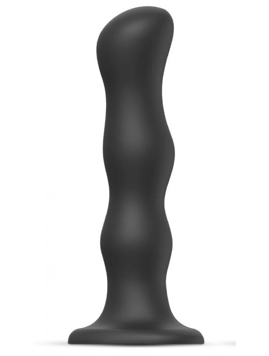 Черная насадка Strap-On-Me Dildo Geisha Balls size XL - Strap-on-me - купить с доставкой в Тамбове