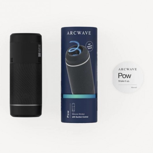 Черный мастурбатор с контролем всасывания Arcwave Pow Stroker - Arcwave - в Тамбове купить с доставкой