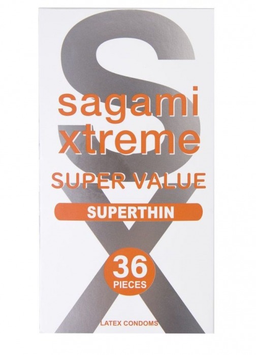 Ультратонкие презервативы Sagami Xtreme Superthin - 36 шт. - Sagami - купить с доставкой в Тамбове