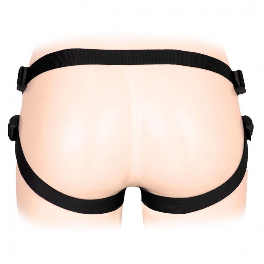 Черные трусики для страпона в комплекте с коннектором и насадкой - Notabu - купить с доставкой в Тамбове