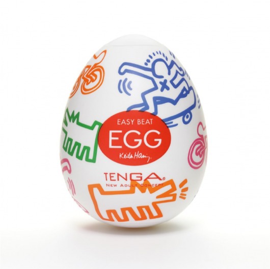 Мастурбатор-яйцо Keith Haring EGG STREET - Tenga - в Тамбове купить с доставкой