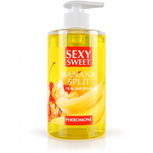 Гель для душа Sexy Sweet Banana Split с ароматом банана и феромонами - 430 мл. -  - Магазин феромонов в Тамбове