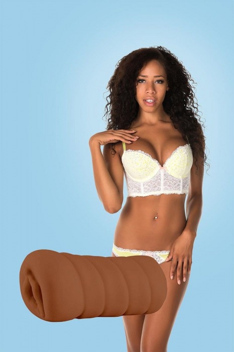 Коричневый мастурбатор-вагина BRIANNA - Dream Toys - в Тамбове купить с доставкой