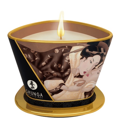 Массажная свеча Intoxicatin Chocolate с ароматом шоколада - 170 мл. - Shunga - купить с доставкой в Тамбове