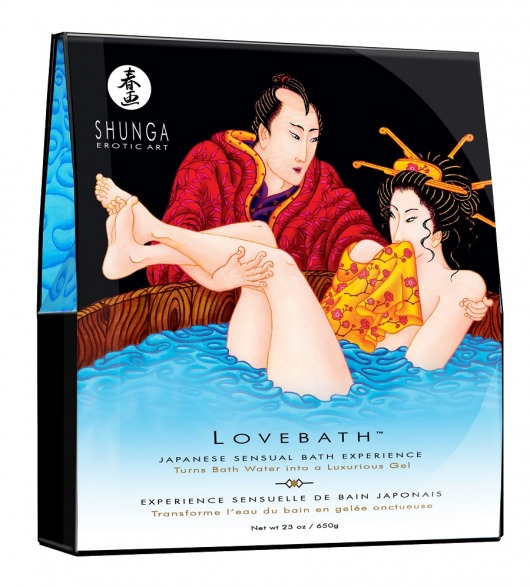 Соль для ванны Lovebath Ocean temptation, превращающая воду в гель - 650 гр. - Shunga - купить с доставкой в Тамбове