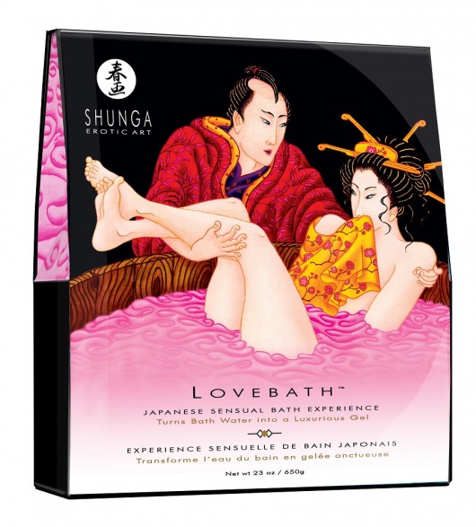 Соль для ванны Lovebath Dragon Fruit, превращающая воду в гель - 650 гр. - Shunga - купить с доставкой в Тамбове
