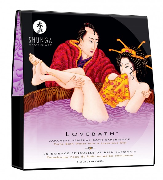 Соль для ванны Lovebath Sensual lotus, превращающая воду в гель - 650 гр. - Shunga - купить с доставкой в Тамбове