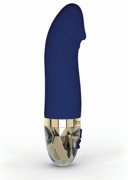 Синий вибратор для G-точки Real Deal Neal - 16,5 см. - MyStim