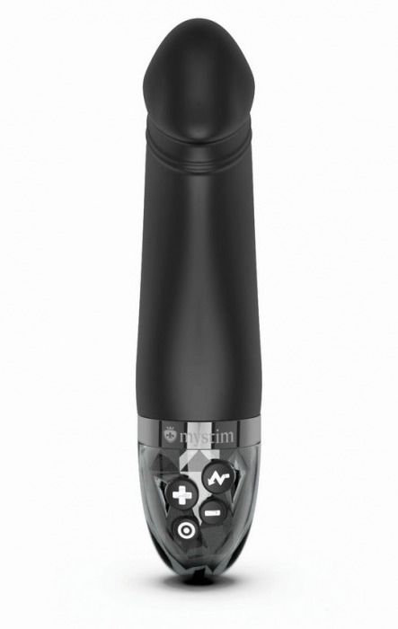 Черный вибратор с электростимуляцией Real Deal Neal - 16,5 см. - MyStim - купить с доставкой в Тамбове