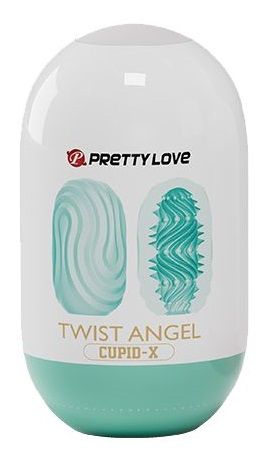 Бирюзовый мастурбатор-яйцо Twist Angel - Baile - в Тамбове купить с доставкой