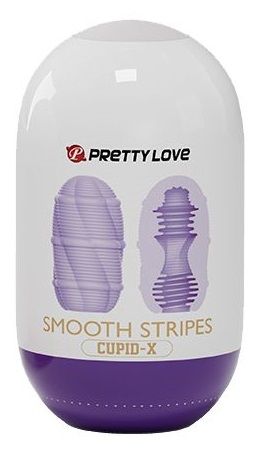 Сиреневый мастурбатор-яйцо Smooth Stripes - Baile - в Тамбове купить с доставкой