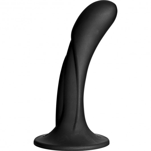 Черная изогнутая насадка Vac-U-Lock G-Spot - 16,5 см. - Doc Johnson - купить с доставкой в Тамбове