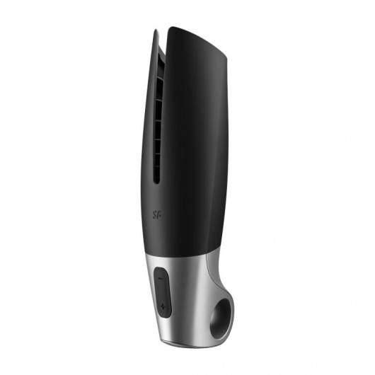 Черный мастурбатор с вибрацией Power Masturbator - Satisfyer - в Тамбове купить с доставкой