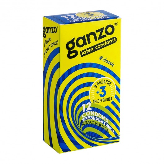 Классические презервативы с обильной смазкой Ganzo Classic - 15 шт. - Ganzo - купить с доставкой в Тамбове