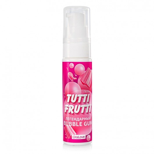 Интимный гель на водной основе Tutti-Frutti Bubble Gum - 30 гр. - Биоритм - купить с доставкой в Тамбове