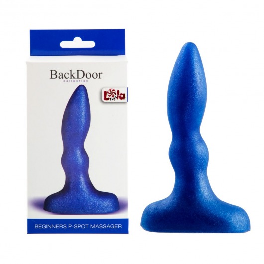 Синий анальный стимулятор Beginners p-spot massager - 11 см. - Lola Games - в Тамбове купить с доставкой