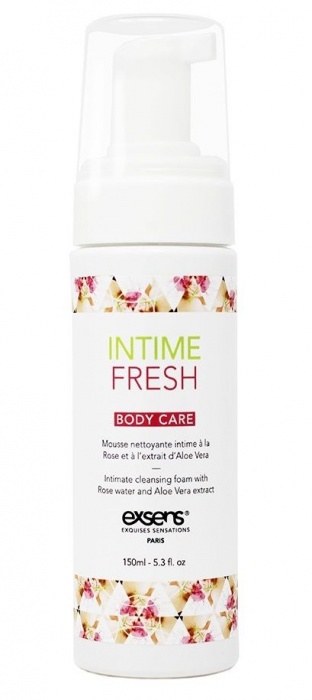 Органическая интимная очищающая пенка Intime Fresh - 150 мл. - Exsens - купить с доставкой в Тамбове