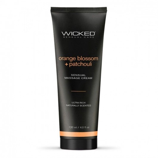 Массажный легкий крем WICKED Orange Blossom plus Patchouli - 120 мл. - Wicked - купить с доставкой в Тамбове