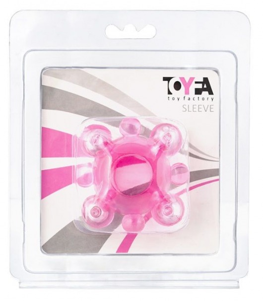 Эрекционное кольцо c бусинками - Toyfa Basic - в Тамбове купить с доставкой