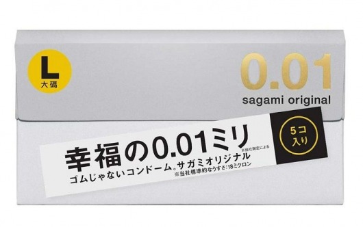 Презервативы Sagami Original 0.02 L-size увеличенного размера - 5 шт. - Sagami - купить с доставкой в Тамбове