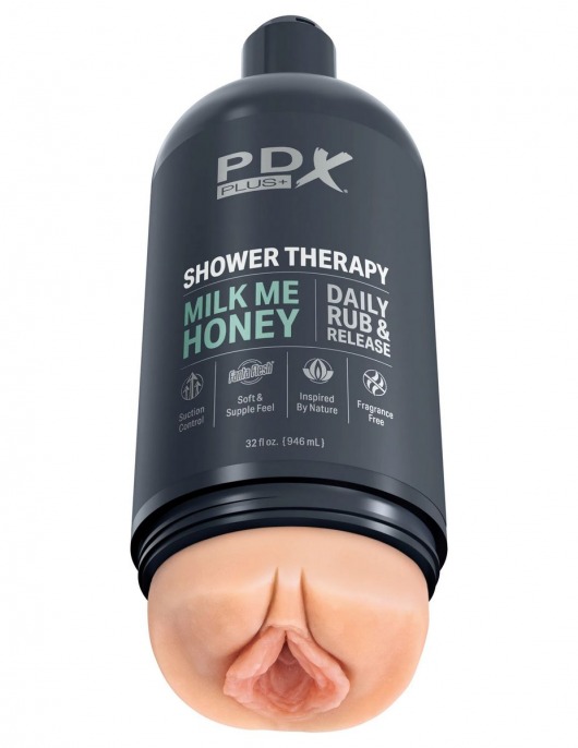 Телесный мастурбатор-вагина Shower Therapy Milk Me Honey - Pipedream - в Тамбове купить с доставкой