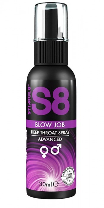 Лубрикант для орального секса S8 Deep Throat Spray - 30 мл. - Stimul8 - купить с доставкой в Тамбове Лубрикант для орального секса S8 Deep Throat Spray - 30 мл. - Stimul8 - купить с доставкой в Тамбове