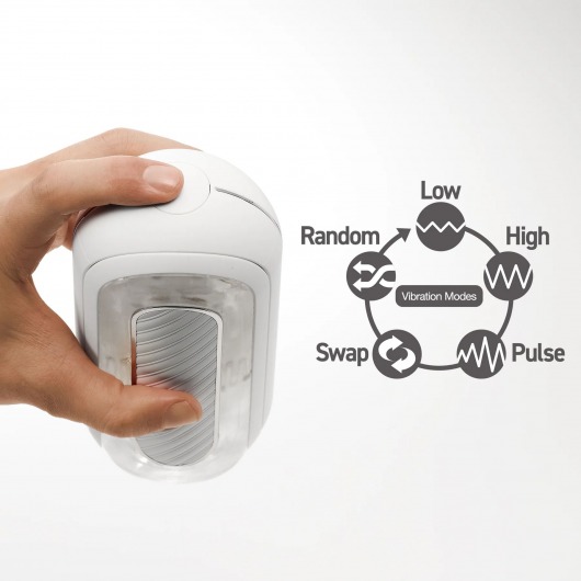 Белый мастурбатор Tenga Flip Zero Gravity с вибрацией - Tenga - в Тамбове купить с доставкой