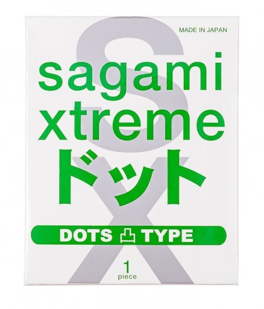 Презерватив Sagami Xtreme Type-E с точками - 1 шт. - Sagami - купить с доставкой в Тамбове