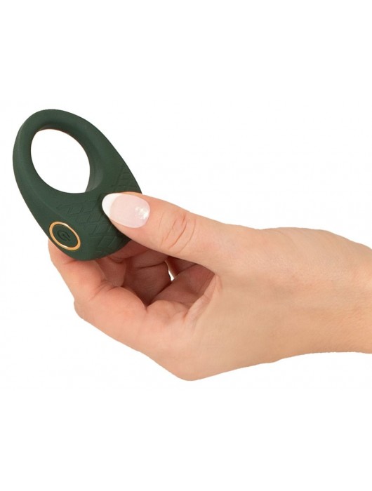 Зеленое эрекционное виброкольцо Luxurious Vibro Cock Ring - Orion - в Тамбове купить с доставкой