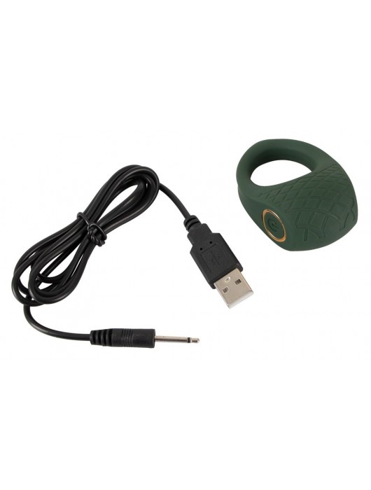 Зеленое эрекционное виброкольцо Luxurious Vibro Cock Ring - Orion - в Тамбове купить с доставкой