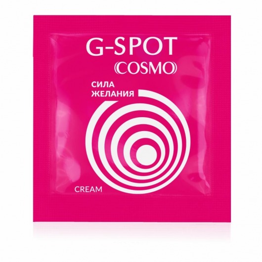 Стимулирующий интимный крем для женщин Cosmo G-spot - 2 гр. - Биоритм - купить с доставкой в Тамбове