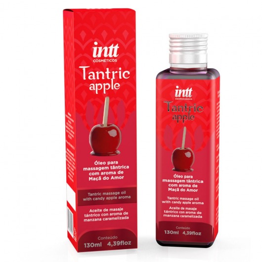 Массажное масло Tantric Apple с ароматом яблока - 130 мл. - INTT - купить с доставкой в Тамбове