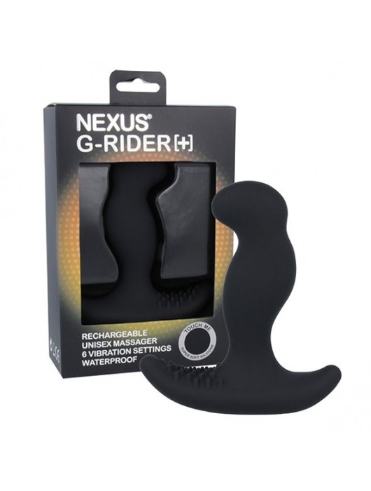 Черный вибромассажер простаты Nexus G-Rider+ - 12,6 см. - Nexus Range - в Тамбове купить с доставкой