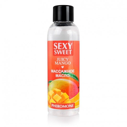 Массажное масло Sexy Sweet Juicy Mango с феромонами и ароматом манго - 75 мл. - Биоритм - купить с доставкой в Тамбове