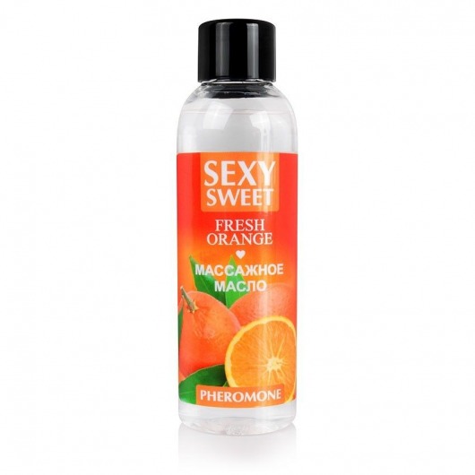Массажное масло Sexy Sweet Fresh Orange с ароматом апельсина и феромонами - 75 мл. - Биоритм - купить с доставкой в Тамбове