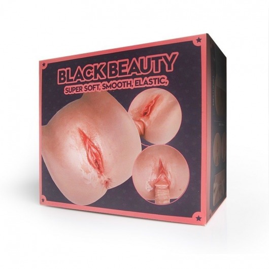 Мастурбатор Black Beauty - вагина и анус - S-HANDE - в Тамбове купить с доставкой
