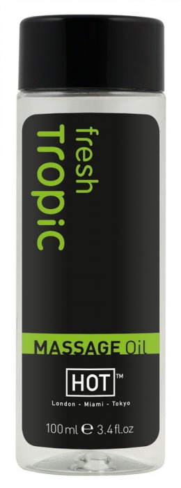 Массажное масло для тела Tropic Fresh - 100 мл. - HOT - купить с доставкой в Тамбове