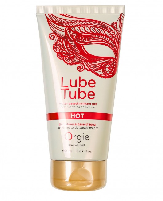 Интимный гель на водной основе Lube Tube Hot с разогревающим эффектом - 150 мл. - ORGIE - купить с доставкой в Тамбове