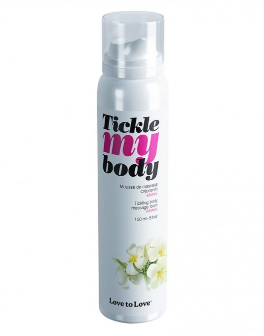 Массажная хрустящая пенка Tickle My Body Monoi с ароматом моной - 150 мл. - Love to Love - купить с доставкой в Тамбове