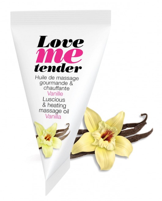 Съедобное согревающее массажное масло Love Me Tender Vanilla с ароматом ванили - 10 мл. - Love to Love - купить с доставкой в Тамбове