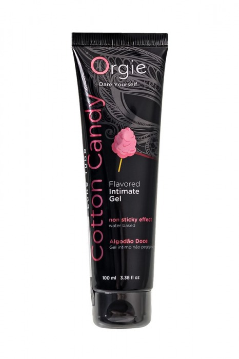 Интимный гель на водной осное Lube Tube Cotton Candy со вкусом сахарной ваты - 100 мл. - ORGIE - купить с доставкой в Тамбове