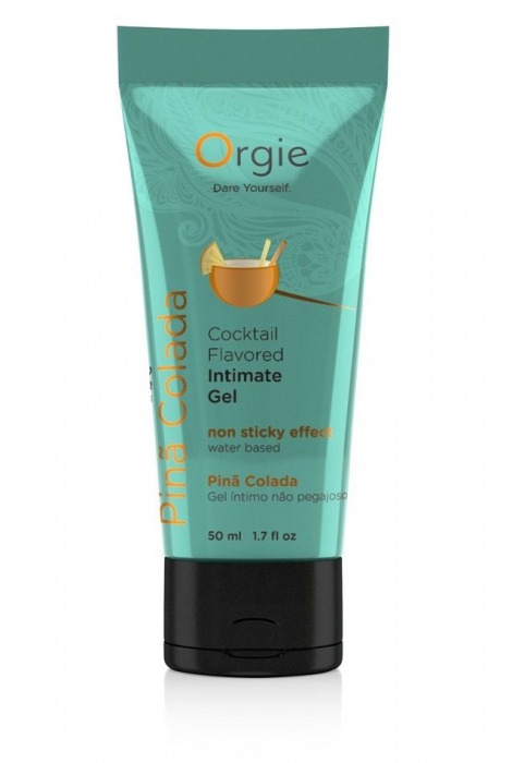Съедобный интимный гель Orgie Lube Tube Cocktail Pina Colada - 50 мл. - ORGIE - купить с доставкой в Тамбове