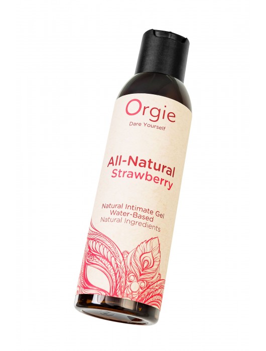 Интимный гель на водной основе All-Natural Strawberry с ароматом клубники - 150 мл. - ORGIE - купить с доставкой в Тамбове