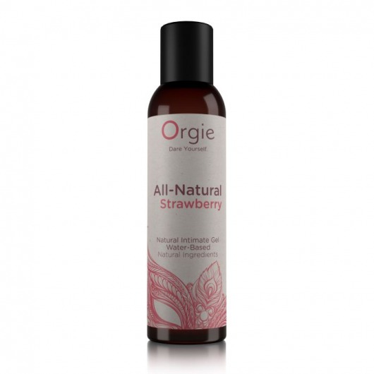Интимный гель на водной основе All-Natural Strawberry с ароматом клубники - 150 мл. - ORGIE - купить с доставкой в Тамбове