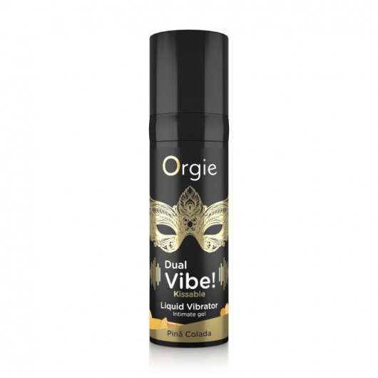 Съедобный гель Dual Vibe Pina Colada с эффектом вибрации и вкусом коктейля пина колада - 15 мл. - ORGIE - купить с доставкой в Тамбове