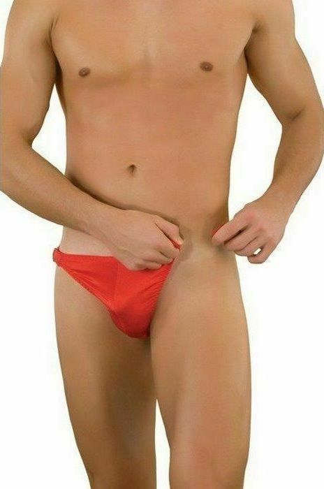 Мужские красные трусы-тонги на застежке - La Blinque купить с доставкой