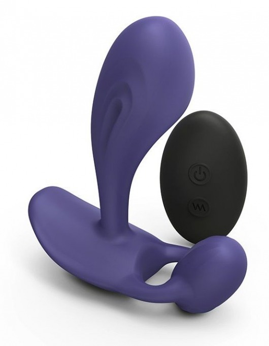 Темно-синий вибромассажер Witty P G Vibrator with Remote Control - Love to Love - в Тамбове купить с доставкой
