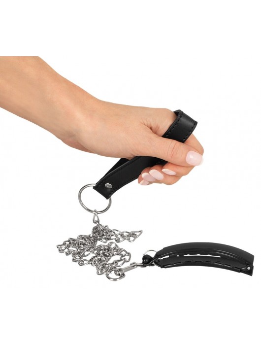 Зажим для половых губ с поводком Pussy Clamp With A Leash - Orion - купить с доставкой в Тамбове