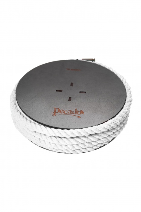 Белая веревка для шибари на катушке - 10 м. - Pecado - купить с доставкой в Тамбове